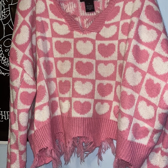 Long sleeve hearts sweater - Picture 2 of 4